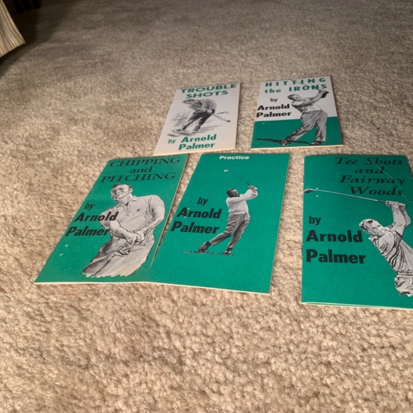 1973 Arnold Palmer 495 Golf Lessons Book PLUS 5 of 6 original 1964 Pamphlets - Picture 7 of 11